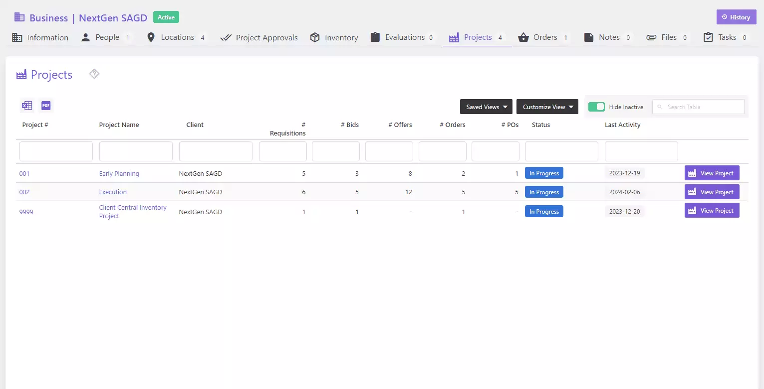 Third Party Procurement Software - Project-Based | Current SCM
