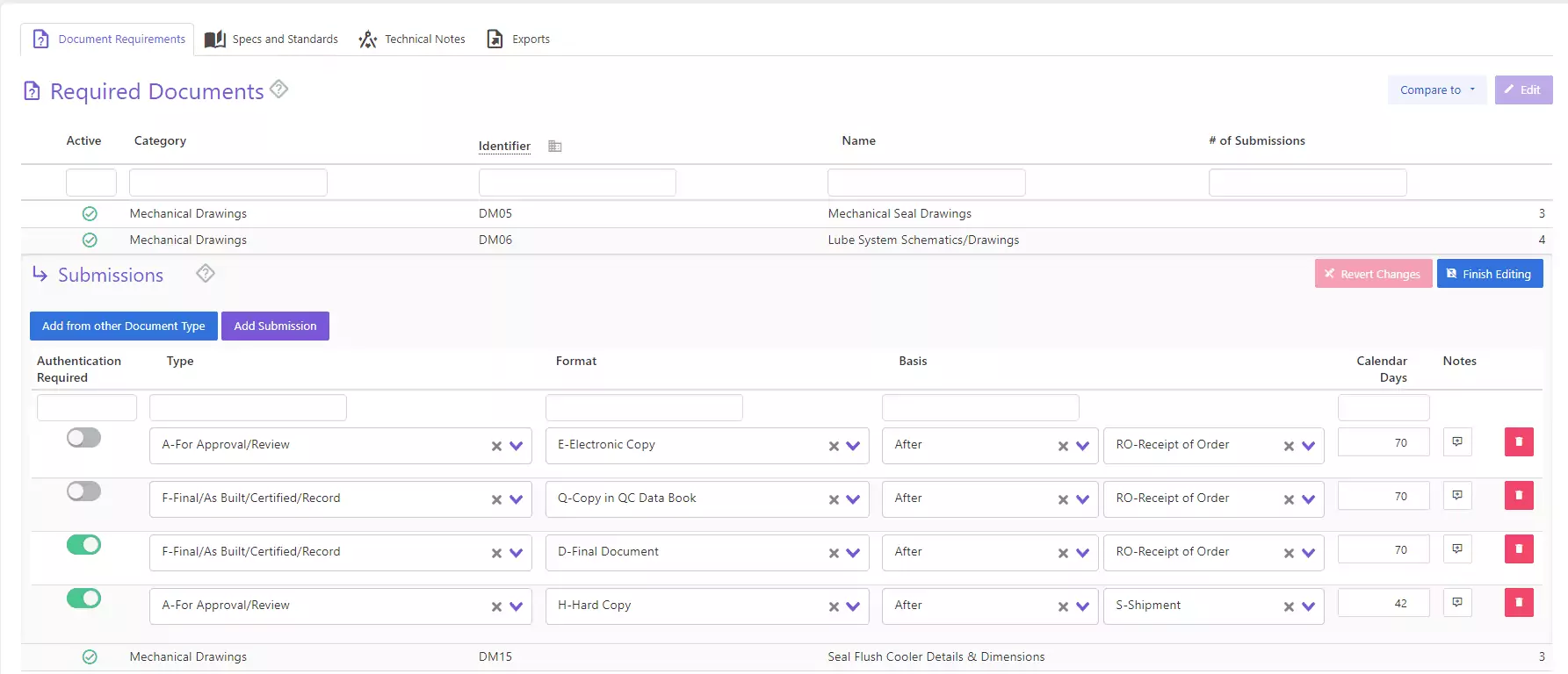 Vendor Document Requirements Software - Purchase Requisition Management & Bid Management | Current SCM