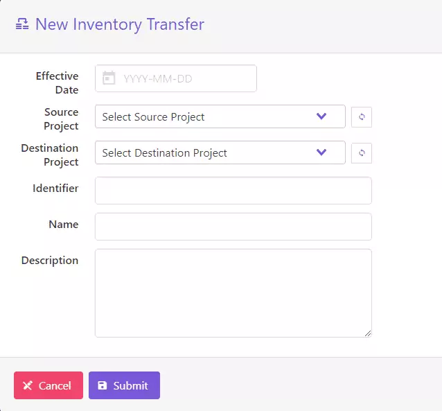 Materials Management Software - Material Inventory Transfer | Current SCM
