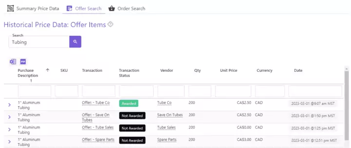 Offer Search